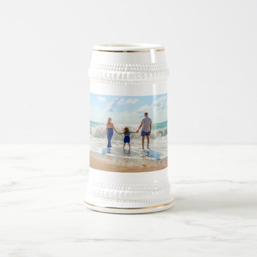 Benutzerdefiniertes Foto - Einzigartiges Design Pe Bierglas (Mittel)