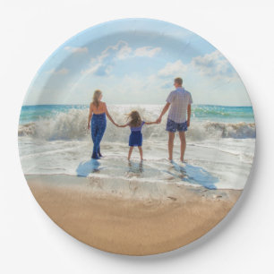 Benutzerdefiniertes Foto - Einzigartiges Design Pe Pappteller