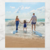 Benutzerdefiniertes Foto - Einzigartiges Design Pe Weinetikett (Einzelnes Label)