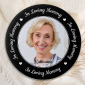 Benutzerdefiniertes Foto Elegante in Love Memory M Button