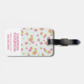 Benutzerdefiniertes Foto Elegante Rosen 4 Gepäckanhänger (Rückseite horizontal)