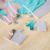 Benutzerdefiniertes Foto Elegantes handgeschrieben Puzzle (Seite)