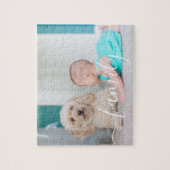 Benutzerdefiniertes Foto Elegantes handgeschrieben Puzzle (Vertikal)