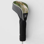Benutzerdefiniertes Foto Elegantes Monogramm Perso Golf Headcover (angewinkelt)