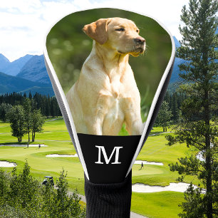 Benutzerdefiniertes Foto Elegantes Monogramm Perso Golf Headcover