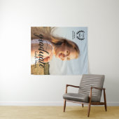 Benutzerdefiniertes Foto Elegantes Skript Grad Par Wandteppich (Beispiel (Horizontal))