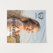 Benutzerdefiniertes Foto Elegantes Skript Grad Par Wandteppich (Vorderseite (Horizontal))