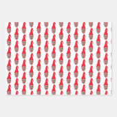 Benutzerdefiniertes Foto Elf-Gesicht Wiederholungs Geschenkpapier Set (Vorderseite 3)