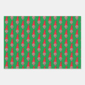 Benutzerdefiniertes Foto Elf-Gesicht Wiederholungs Geschenkpapier Set (Vorderseite)