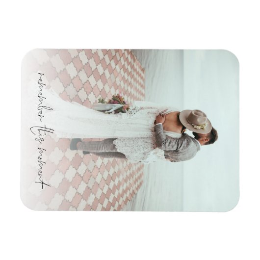 Benutzerdefiniertes Foto Erinnern Sie sich an dies Magnet (Horizontal)