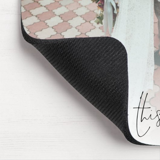 Benutzerdefiniertes Foto Erinnern Sie sich an dies Mousepad (Ecke)