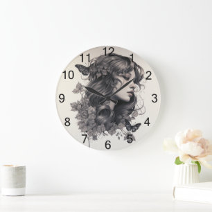 Benutzerdefiniertes Foto Erinnerungen Einfaches Mo Große Wanduhr