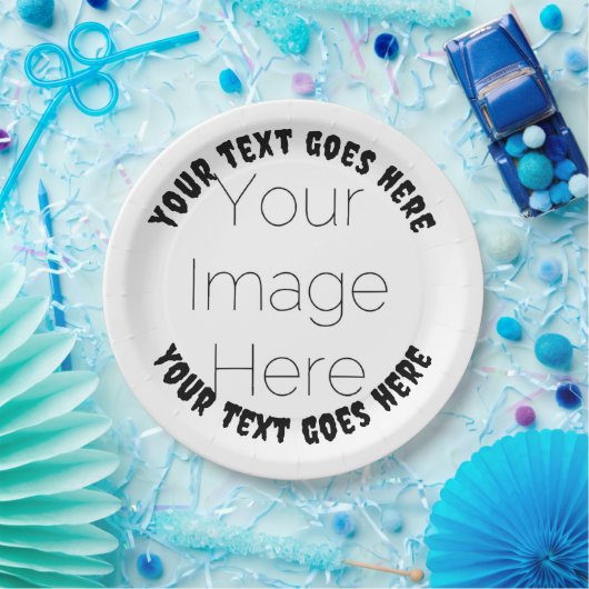 benutzerdefiniertes Foto erstellen Sie Ihr eigenes Pappteller (Party)