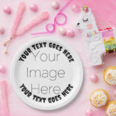 benutzerdefiniertes Foto erstellen Sie Ihr eigenes Pappteller (Party)