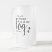 Benutzerdefiniertes Foto es nicht trinken allein, Mattglas Bierglas (Vorderseite Links)