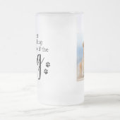 Benutzerdefiniertes Foto es nicht trinken allein, Mattglas Bierglas (Mittel)