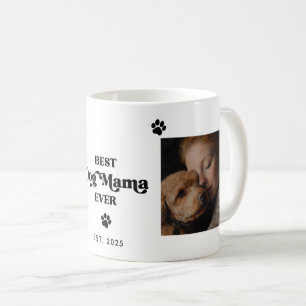 Benutzerdefiniertes Foto, EST-Jahr BEST DOG MUM JE Kaffeetasse