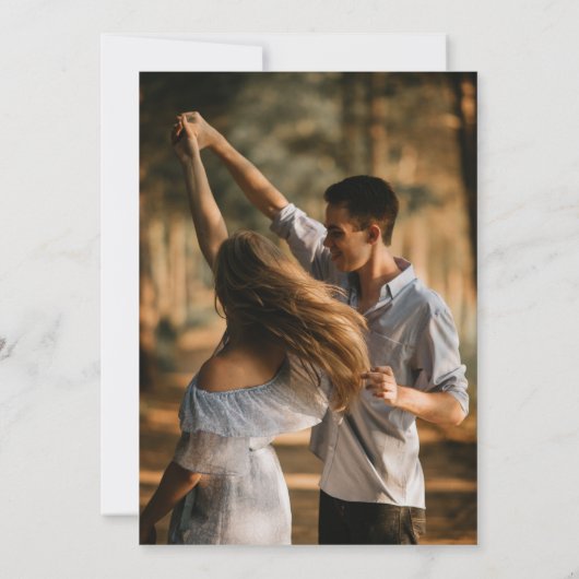 Benutzerdefiniertes Foto Fading Wildblume Meadow W Einladung (Rückseite)