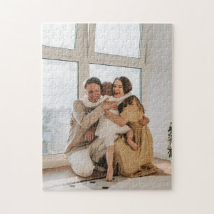 Benutzerdefiniertes Foto Familie und Text Personal Puzzle