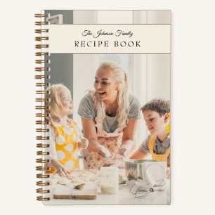 Benutzerdefiniertes Foto-Familienrezeptbuch Notizblock