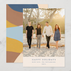 Benutzerdefiniertes Foto Farbige Einzigartige Abst Feiertagskarte