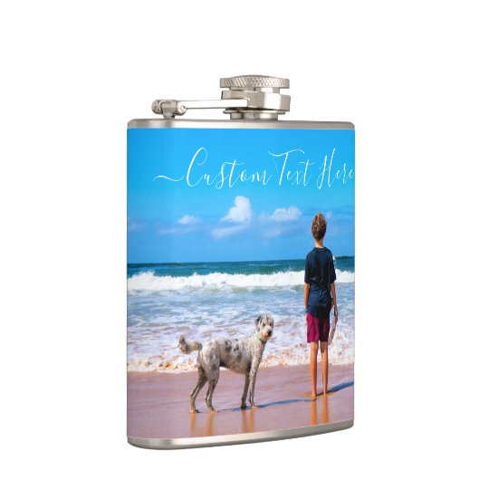 Benutzerdefiniertes Foto-Flasengeschenk mit Ihren  Flachmann (Rechts)