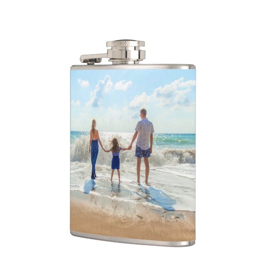 Benutzerdefiniertes Foto-Flasengeschenk mit Ihren Flachmann (Links)
