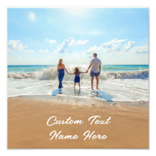 Benutzerdefiniertes Foto Fotos und Textname drucke