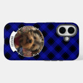 Benutzerdefiniertes Foto Frame Classic Blau und Sc Case-Mate iPhone Hülle (Rückseite (Horizontal))