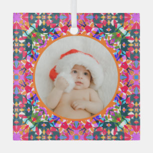 Benutzerdefiniertes Foto Frohe Weihnachten Moderne Ornament Aus Glas