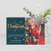 Benutzerdefiniertes Foto | Frohe Weihnachten | Wei (Stehend Vorderseite)