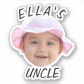 Benutzerdefiniertes Foto für BabyGesicht Aufkleber (Vorderseite)