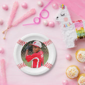 Benutzerdefiniertes Foto für Baseball Player Gebur Pappteller (Party)