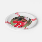 Benutzerdefiniertes Foto für Baseball Player Gebur Pappteller (Schrägansicht)