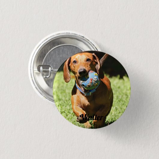 Benutzerdefiniertes Foto für Begleiter und Text Button (Vorne & Hinten)