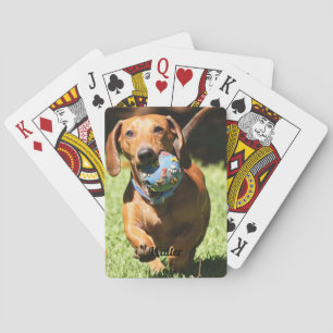 Benutzerdefiniertes Foto für Begleiter und Text Spielkarten
