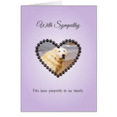 Benutzerdefiniertes Foto für Beileid und Textkarte (Vorne)