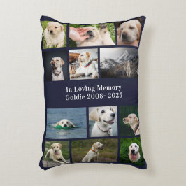 Benutzerdefiniertes Foto für das Memorial Pet Loss Dekokissen