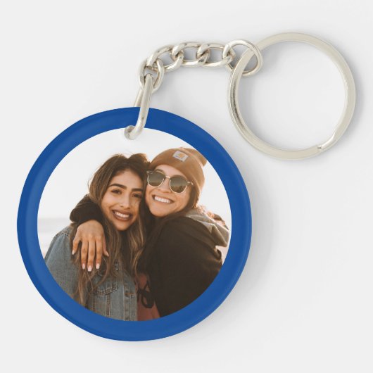 Benutzerdefiniertes Foto für den besten Freund Ers Schlüsselanhänger (Rückseite)