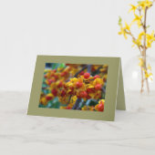 Benutzerdefiniertes Foto für den Herbstfarbenunter Karte (Gelbe Blume)