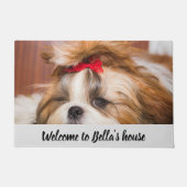 Benutzerdefiniertes Foto für den Hundewelpen Fußmatte (Vorderseite)