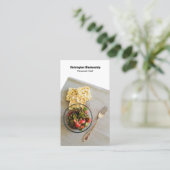 Benutzerdefiniertes Foto für den persönlichen Koch Visitenkarte (Stehend Vorderseite)