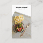 Benutzerdefiniertes Foto für den persönlichen Koch Visitenkarte (Vorderseite)