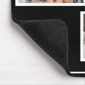Benutzerdefiniertes Foto für den Schwarzen Minimal Mousepad (Ecke)