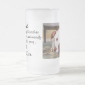 Benutzerdefiniertes Foto für den Vater Mattglas Bierglas (Mittel)