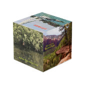 Benutzerdefiniertes Foto für die Altersvorsorge Würfel (Rückseite Schrägansicht)