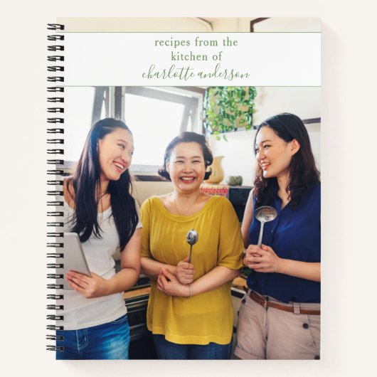 Benutzerdefiniertes Foto für die Familie Einfach K Notizblock (Vorderseite)