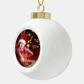 Benutzerdefiniertes Foto für die Familie Keramik Kugel-Ornament (Rechts)