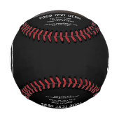 Benutzerdefiniertes Foto für die Firma "Black Add" Baseball (Vorderseite)