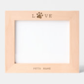 Benutzerdefiniertes Foto für die Liebe des Hundes  Geätzte Rahmen (Vorderseite)